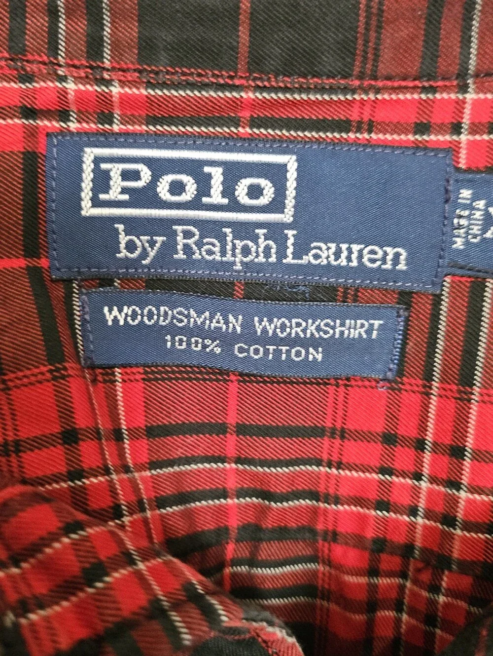 Polo by Ralph Lauren Red and Black Plaid Button-Down Shirt